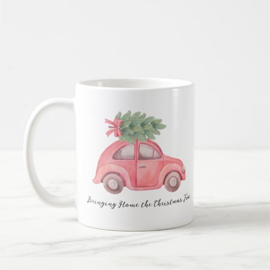 Mug Ramener l'arbre de Noël, Mug, 11 oz (Gauche)