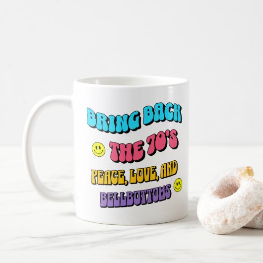 Mug Ramener les années 70 (Avec donut)