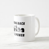 Mug Ramenez la Silhouette de voiture de course V12 (Devant droit)