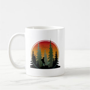 Mug Randonnée au coucher du soleil Forêt Nature