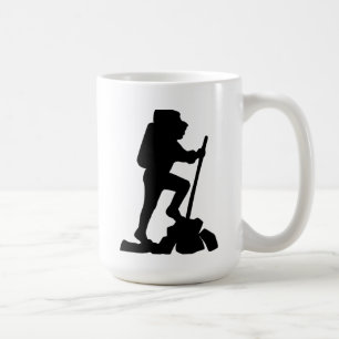 Mug Randonnée Aventure Silhouette Mug, Nature Lover Ca