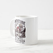 Mug Randonnée d'aventure avec Golden Retriever Design (Devant gauche)