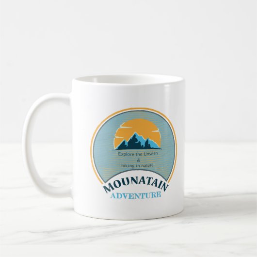 Mug randonnée de la nature aventure de montagne (Gauche)