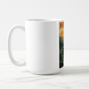 Mug Randonnée en montagne vintage - Retro Randonnée Tr