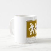 Mug Randonnée Est Moins Cher Que Thérapie Drôle Randon (Devant gauche)