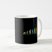 Mug Randonnée Evolution Darwin Science en plein air Ca (Devant droit)