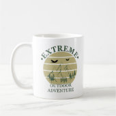Mug Randonnée extérieure pins d'aventure dans la forêt (Gauche)