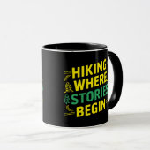 Mug Randonnée où les histoires commencent (Devant droit)