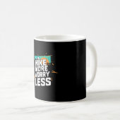 Mug Randonnée plus soucis moins drôle cool motivationn (Devant droit)