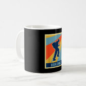 Mug Randonnée style vintage rétro (Devant gauche)