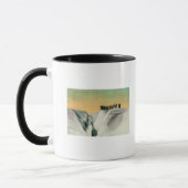Mug Randonneurs sur le glacier Muir, AlaskaGlacier Mui (Gauche)