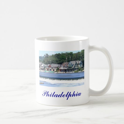 Mug Rangée 2 de Boathouse - Philadelphie (Droite)