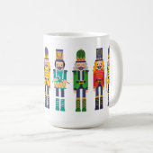 Mug Rangée Colorée de Casse-Noisettes Modernes (Devant droit)