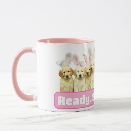 Mug Rangée de lapins chiots (Gauche)