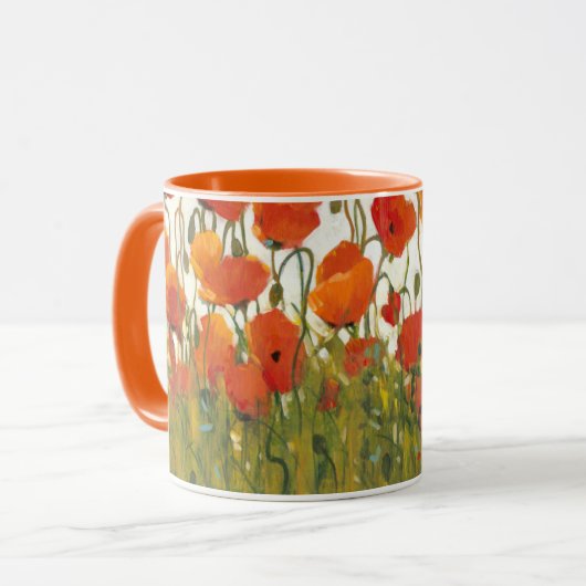 Mug Rangées de pavots I (Devant gauche)