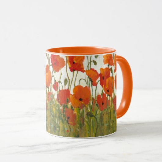 Mug Rangées de pavots I (Devant droit)