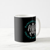 Mug Rangiroa Tortue de mer Polynésie française (Devant droit)
