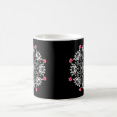 Mug Rangoli blanc avec hibiscus (Centre)
