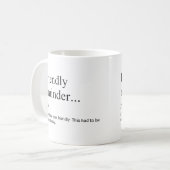 Mug Rappel amical Définition Drôle de travail (Devant gauche)