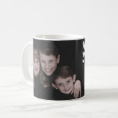 Mug Rappel d'anniversaire Date de naissance Modèle pho (Devant gauche)