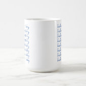 Mug Rappel de retraite drôle bleu et blanc (Centre)
