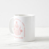 Mug Rappel d'eau potable préppy demure rose pure esthé (Devant gauche)