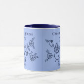 Mug rappel papillon bleu (Centre)