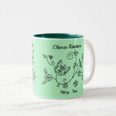 Mug Rappel Papillon Vert (Devant droit)