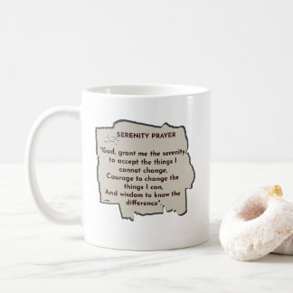 Mug Rappel quotidien de la prière de sérénité