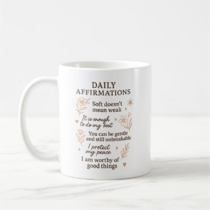 Mug Rappel quotidien de santé mentale Guérison de l'