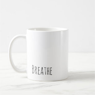 Mug Rappel « Respirer » simple et moderne pour votre j