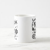Mug Rappel simple Garder le calme Clack blanc Doodé pr (Centre)
