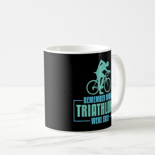 Mug Rappelez-vous quand les Triathlons étaient faciles (Devant droit)