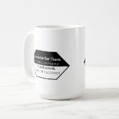 Mug Rappelez-vous simplement : Mémoire longue, esprit (Devant gauche)