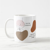 Mug Rappels quotidiens Affirmation positive (Gauche)