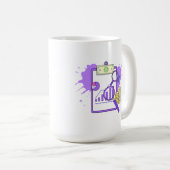 Mug Rapport d'analyse financière Argent Loupe (Devant droit)