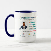 Mug Rapport de Compétences Papa Meilleure Appréciation (Gauche)