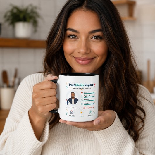 Mug Rapport de Compétences Papa Meilleure Appréciation