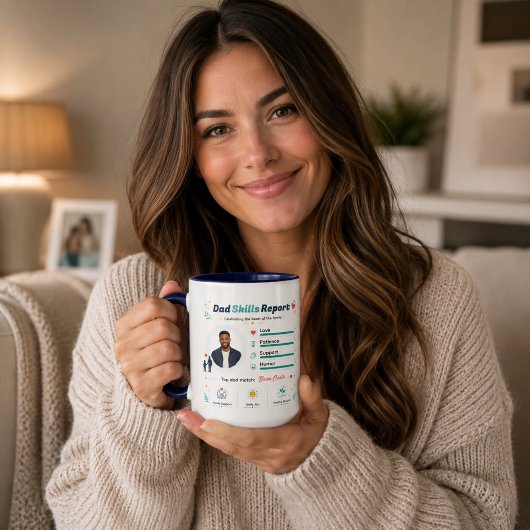 Mug Rapport de Compétences Papa Meilleure Appréciation
