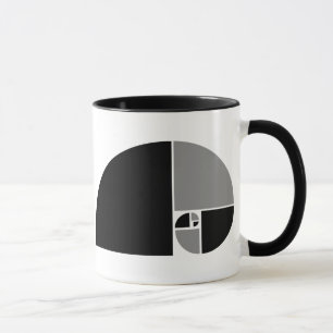 Mug Rapport d'or, spirale de Fibonacci