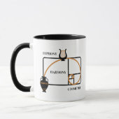 Mug Rapport Doré Grèce : Euphonie, Harmonie, Géométrie (Gauche)