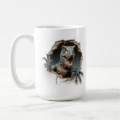 Mug Raptor Dinosaur Jurassique Personnalisé (Gauche)