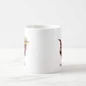 Mug Raptor Tenant Une Bouteille De Vin Et Fleurs Étinc (Centre)