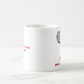 Mug Raquette de badminton rouge noir et billetterie pe (Centre)