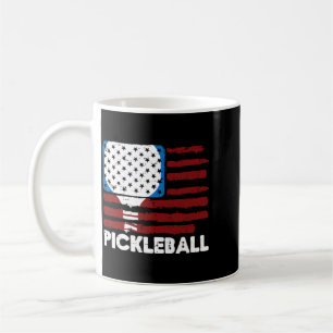 Mug Raquette de Pickleball Drapeau Patriot Pickle Ball