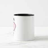 Mug Raquette de Pickleball Rose avec Ruban (Centre)