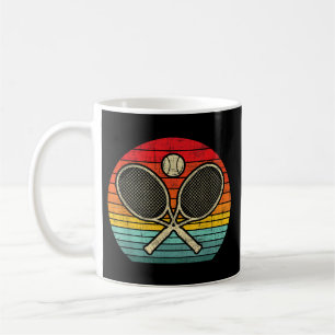 Mug Raquette de Tennis Croisée Rétro Vintage - Amateur