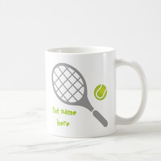 Mug Raquette de tennis et coutume de balle (Droite)