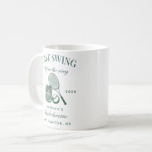 Mug Raquette de Tennis Vert Rétro Dernier Swing Avant  (Devant gauche)