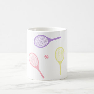 Mug Raquettes de tennis Pastel